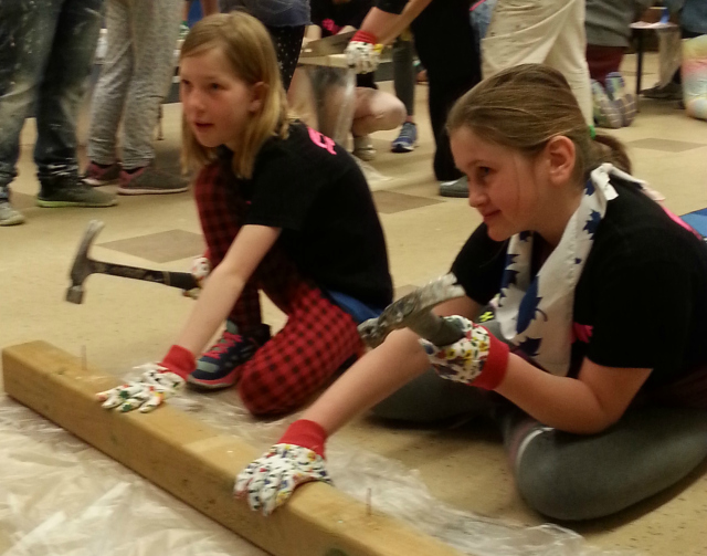 Fix It Females teach the 12th Toronto Girl Guide Unit some new skills.